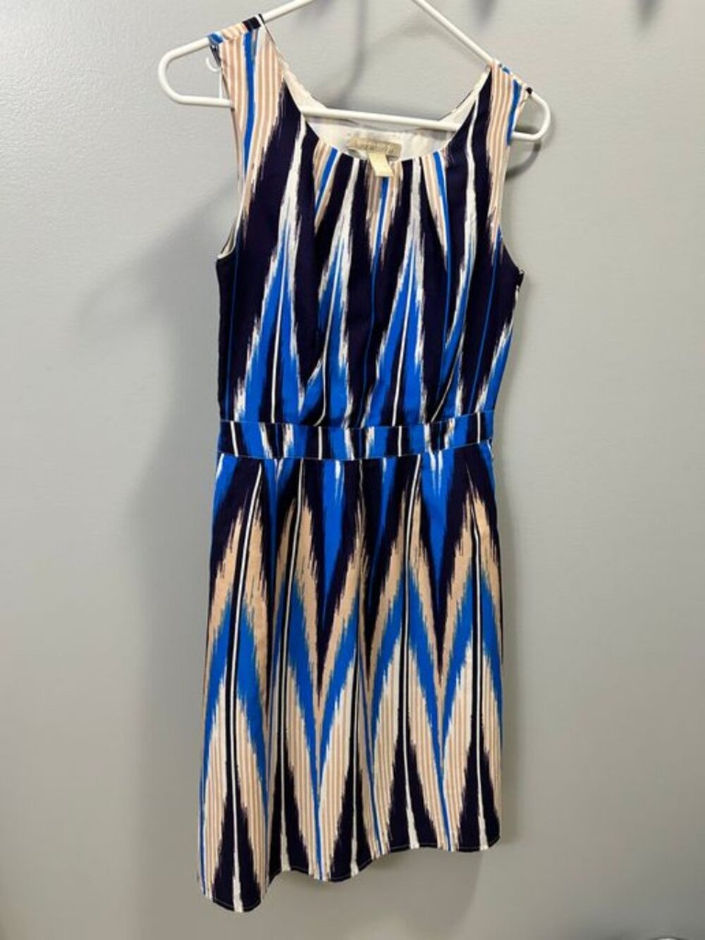 Blue and Tan Banana Republic dress size 2